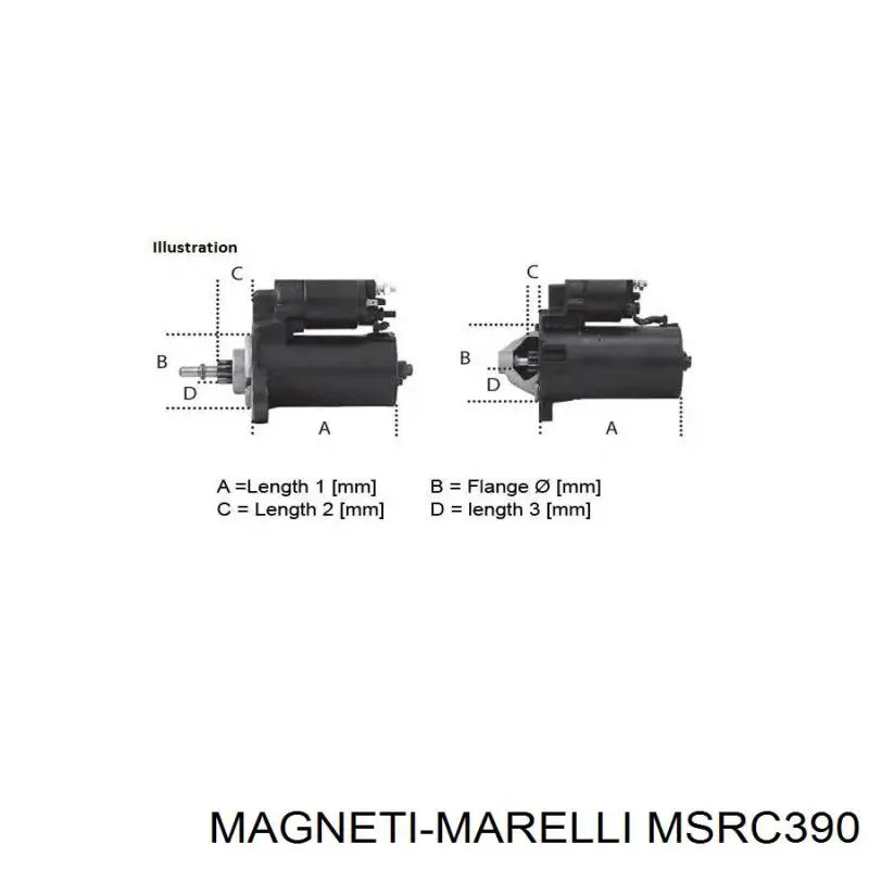 MSRC390 Magneti Marelli Стартер двигуна