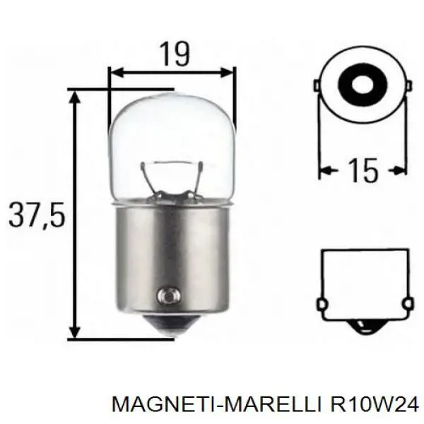 Купити R10W24 Magneti Marelli Лампочки