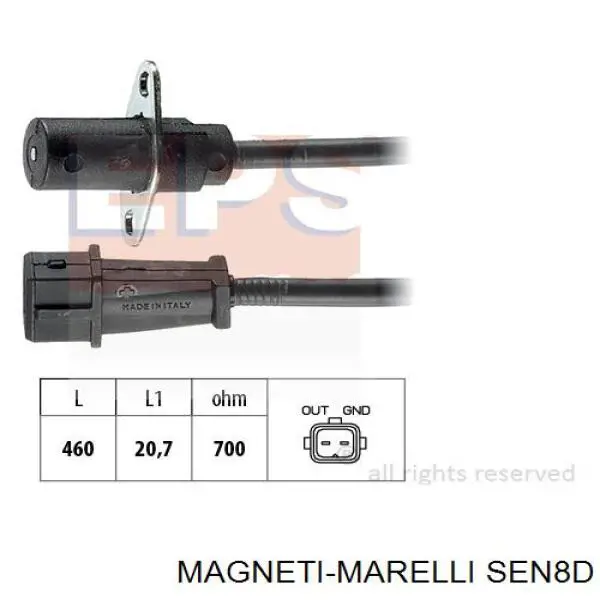 SEN8D Magneti Marelli датчик положення (оборотів коленвалу)