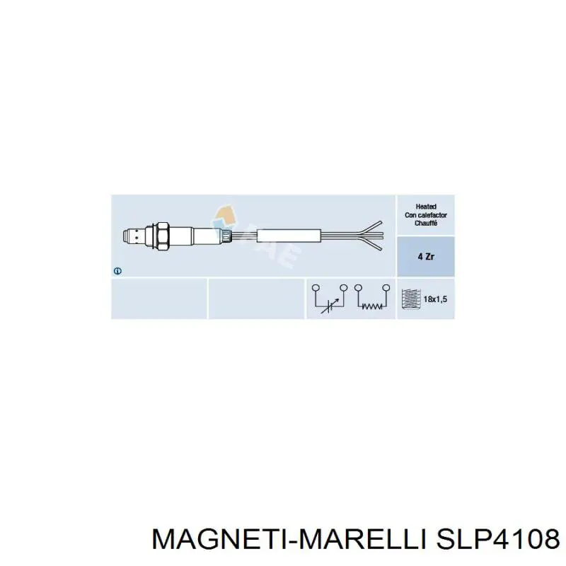 Купити SLP4108 Magneti Marelli Лямбдазонд, датчик кисню до каталізатора