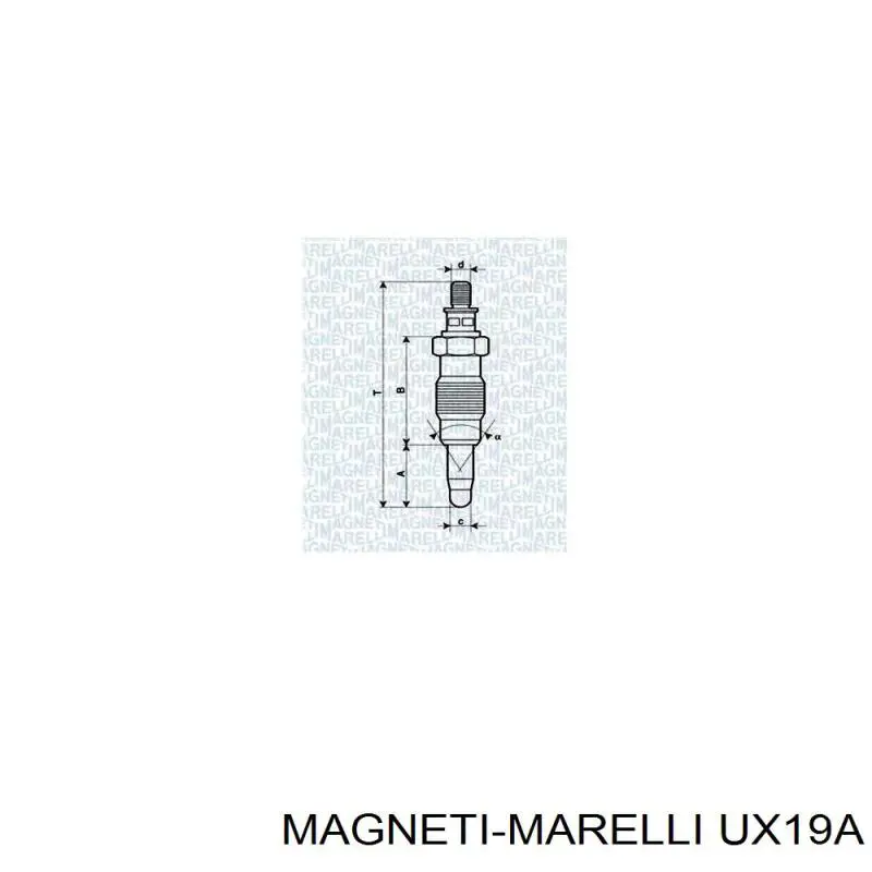 UX19A Magneti Marelli Свічки розжарювання