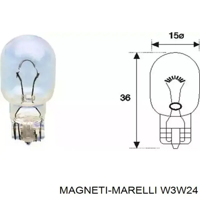 W3W24 Magneti Marelli Лампа автомобільна