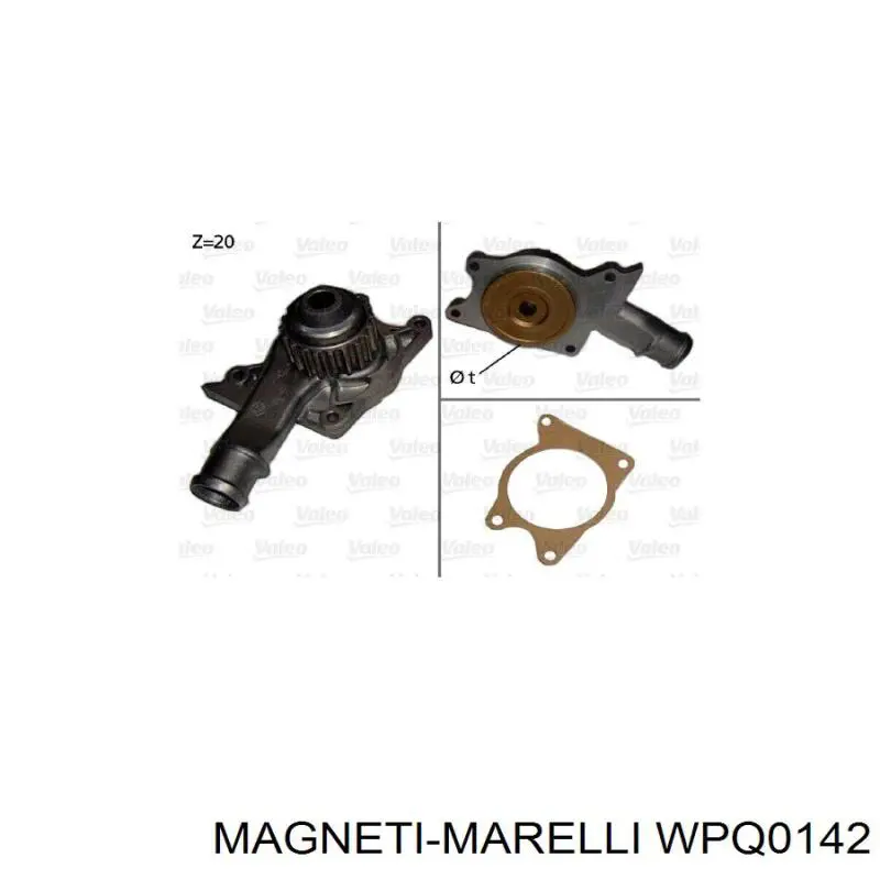 Помпа WPQ0142 Magneti Marelli