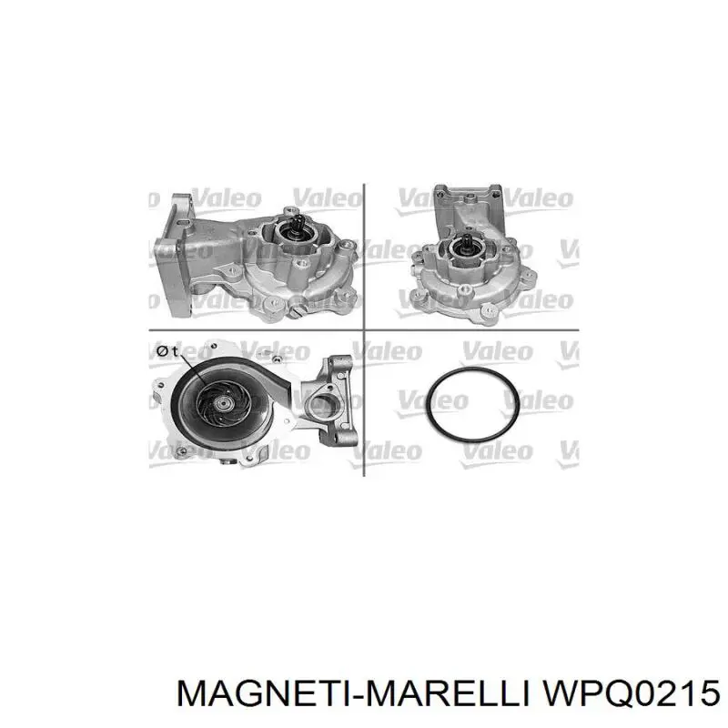 Помпа охолодження Magneti Marelli WPQ0215 ціна, від 49.62 USD