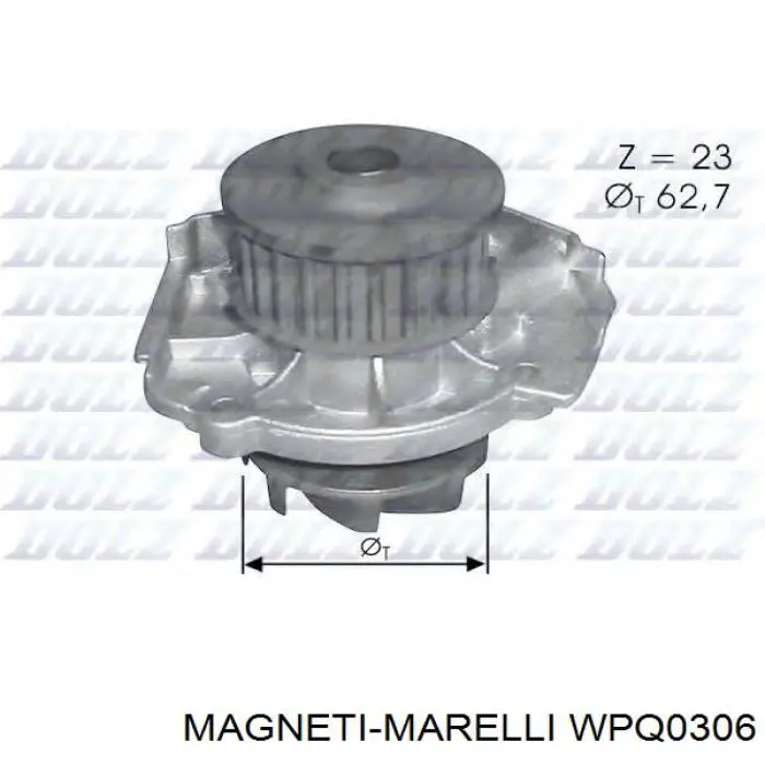 Купити WPQ0306 Magneti Marelli Насос охолоджуючої рідини