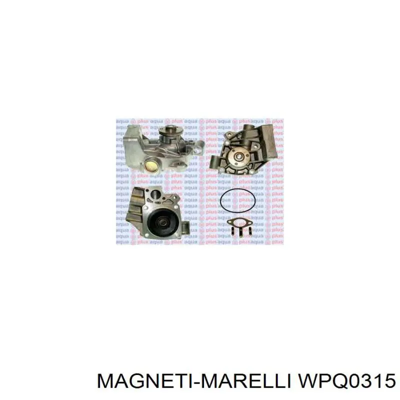 Помпа охолодження Magneti Marelli WPQ0315 ціна, від 65.66 USD