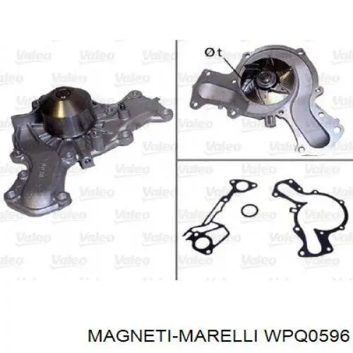 Помпа водяна, (насос) охолодження WPQ0596 Magneti Marelli