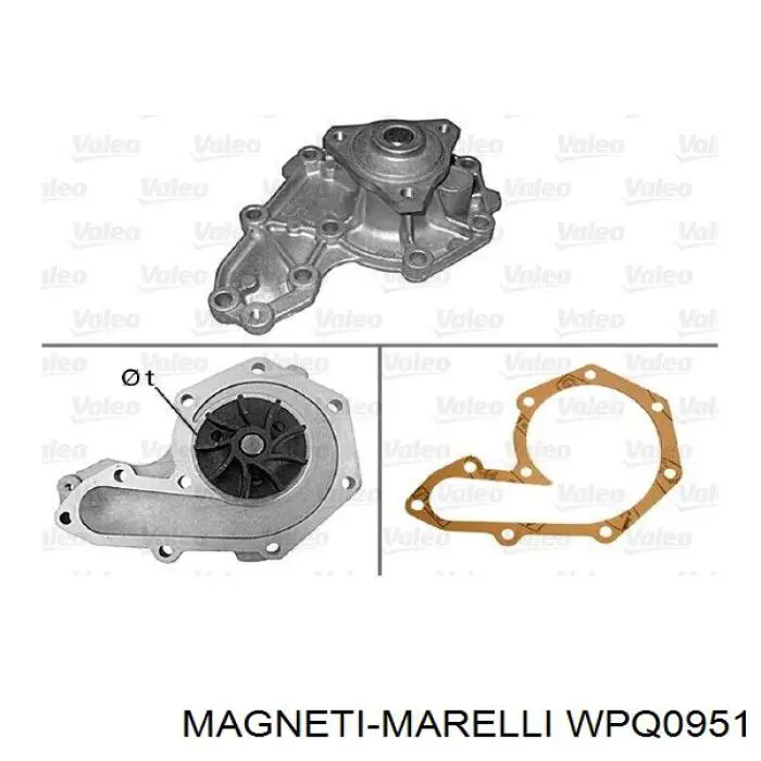 Помпа WPQ0951 Magneti Marelli