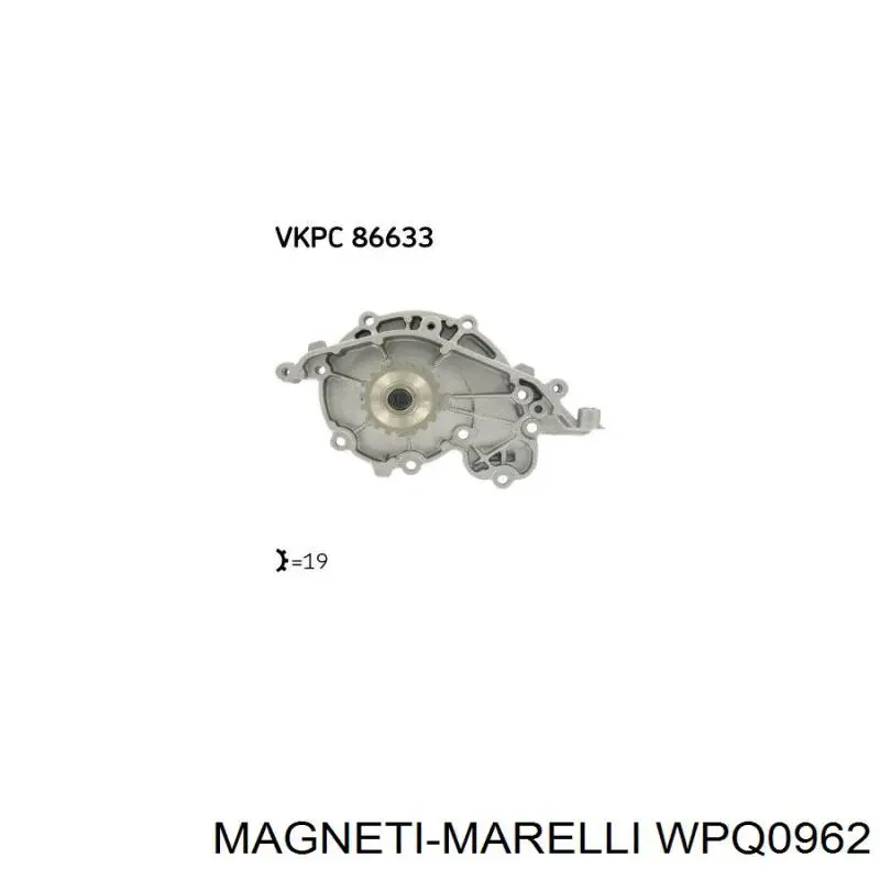 WPQ0962 Magneti Marelli помпа водяна, (насос охолодження)
