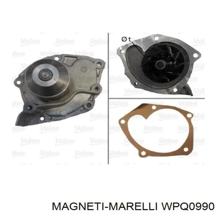 Помпа WPQ0990 Magneti Marelli
