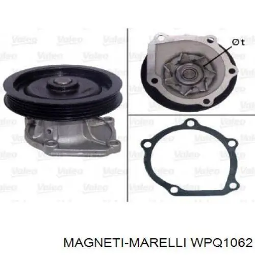 WPQ1062 Magneti Marelli помпа водяна, (насос охолодження)