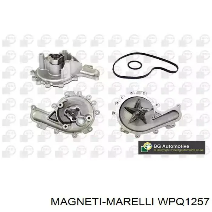 Помпа водяна (насос) охолодження, в зборі з корпусом WPQ1257 Magneti Marelli