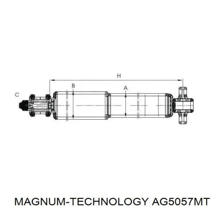 Амортизатор задній 351626070000 Magneti Marelli
