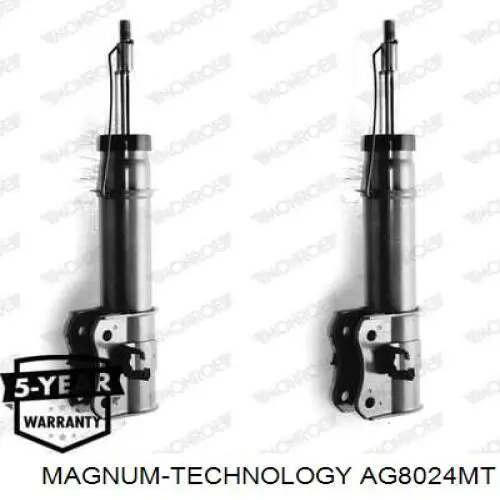 Амортизатор передньої підвіски, лівий Magnum Technology AG8024MT ціна, від 40.21 USD
