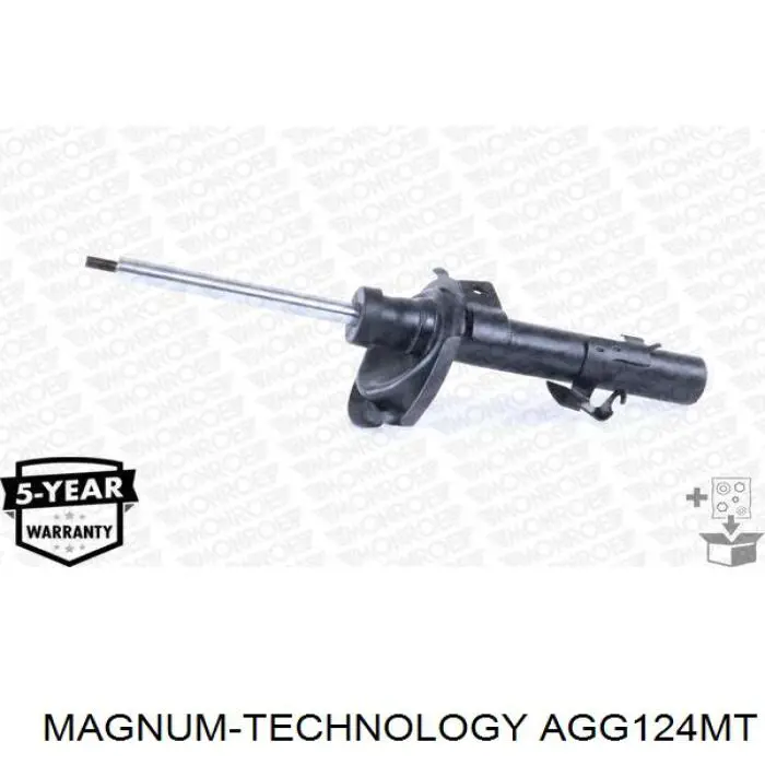 AGG124MT Magnum Technology амортизатор передній, правий