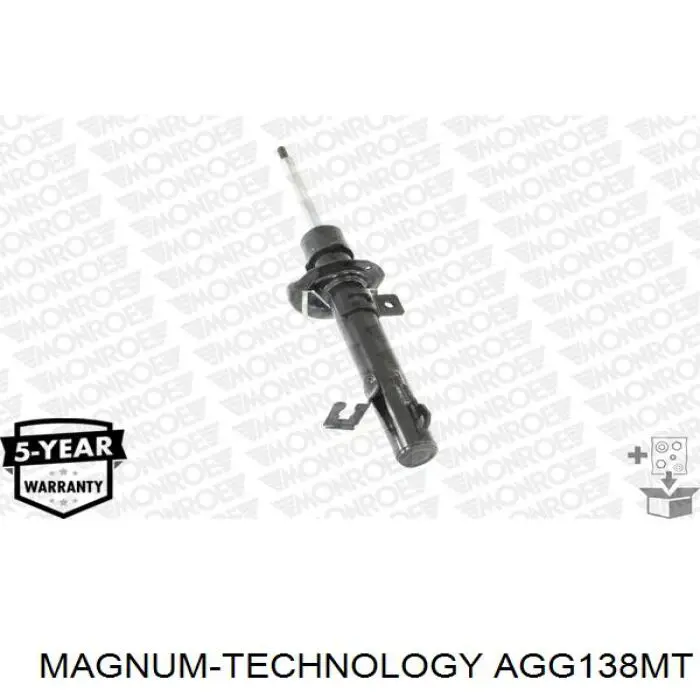 Амортизатор передній, правий AGG138MT Magnum Technology