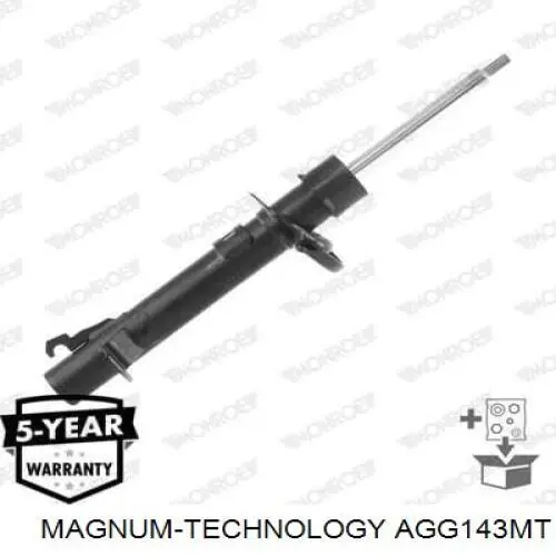 Амортизатор передньої підвіски, лівий Magnum Technology AGG143MT ціна, від 34.77 USD