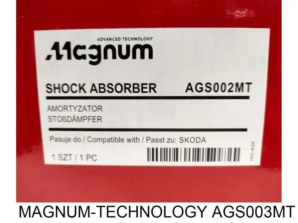Купити AGS003MT Magnum Technology Стійка амортизатора задня