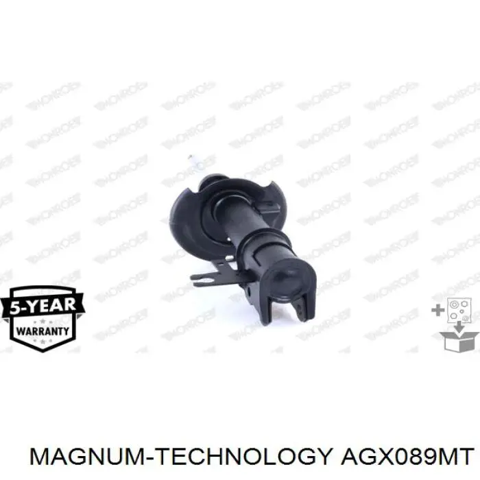 Купити AGX089MT Magnum Technology Амортизатора передній лівий