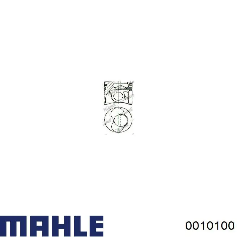 Поршень в комплекті на 1 циліндр, STD Mahle Original 0010100 ціна, від 84.78 USD