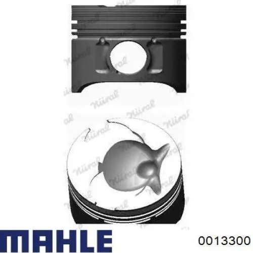 Купити 0013300 Mahle Original Поршень в комплекті на 1 циліндр, STD
