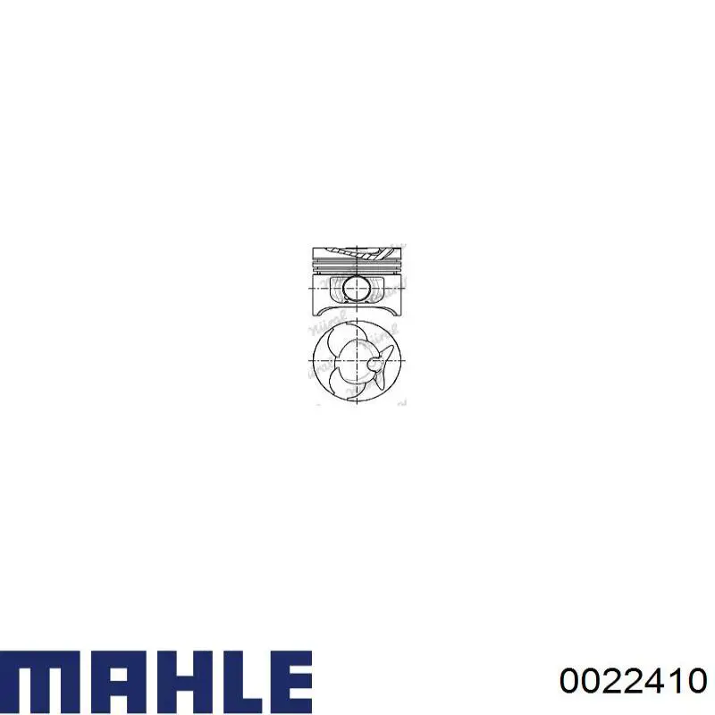 Поршень в комплекті на 1 циліндр, STD Mahle Original 0022410 ціна, від 62.28 USD