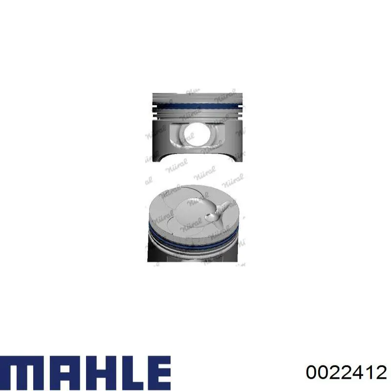 Купити 0022412 Mahle Original Поршень в комплекті на 1 циліндр, 2-й ремонт (+0,50)