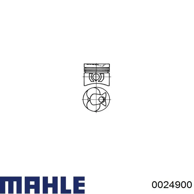 Поршень в комплекті на 1 циліндр, STD Mahle Original 0024900 ціна, від 75.52 USD