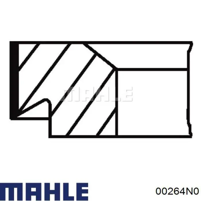 00264N0 Mahle Original кільця поршневі компресора, на 1 циліндр, std