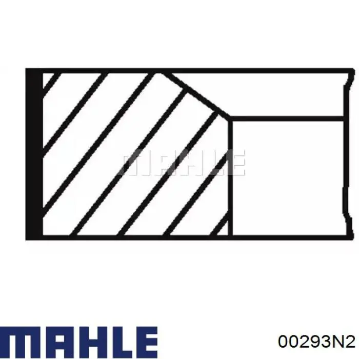 Купити 00293N2 Mahle Original Кільця поршневі на 1 циліндр, 2-й ремонт (+0,50)