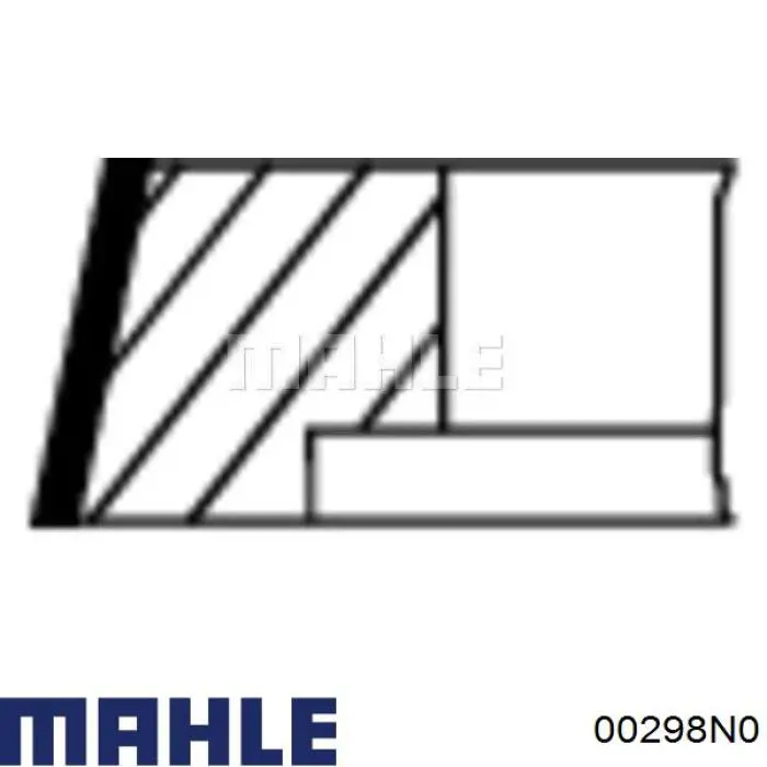 00298N0 Mahle Original кільця поршневі на 1 циліндр, std.