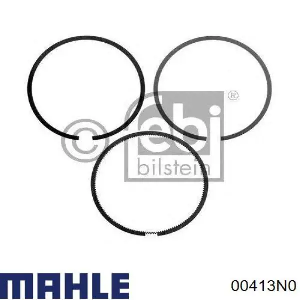 Кільця поршневі компресора, на 1 циліндр, STD 00413N0 Mahle Original