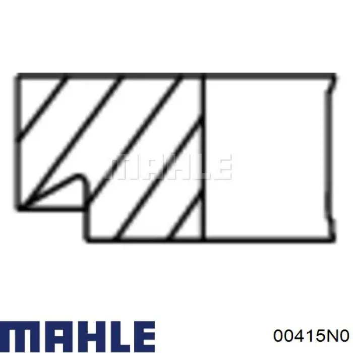 00415N0 Mahle Original Кільця поршневі компресора, на 1 циліндр, STD