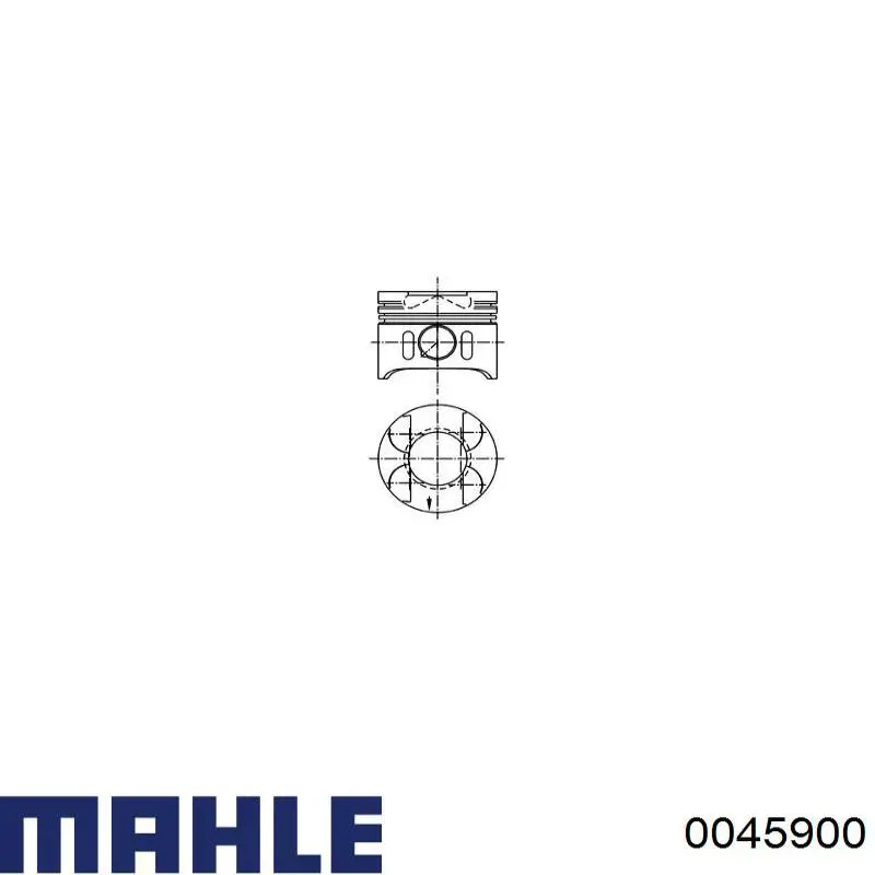 Купити 0045900 Mahle Original Поршень в комплекті на 1 циліндр, STD