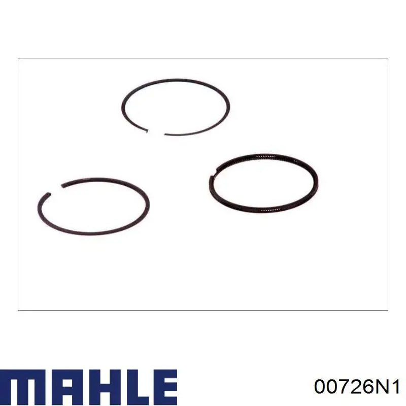 00726N1 Mahle Original кільця поршневі на 1 циліндр, 2-й ремонт (+0,50)
