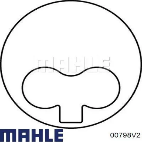 00798V2 Mahle Original кільця поршневі на 1 циліндр, 2-й ремонт (+0,65)