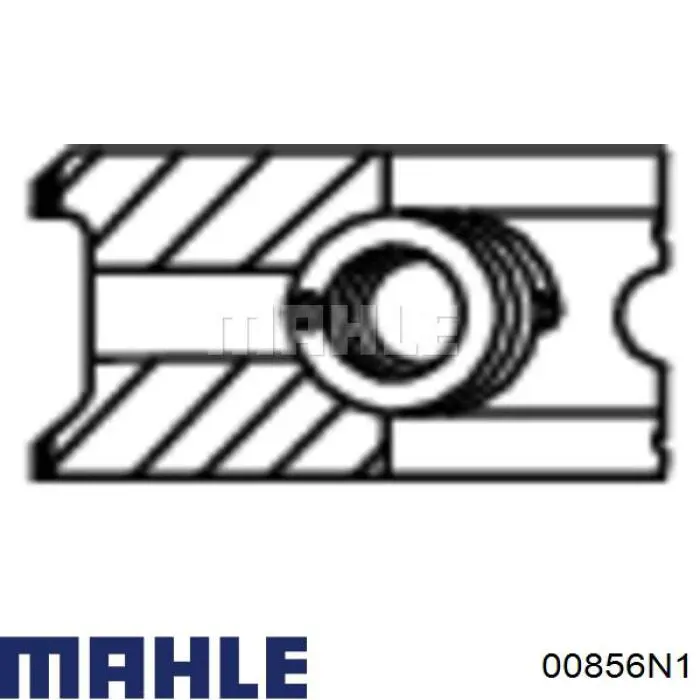 Кільця поршневі на 1 циліндр, 2-й ремонт (+0,50) 00856N1 Mahle Original