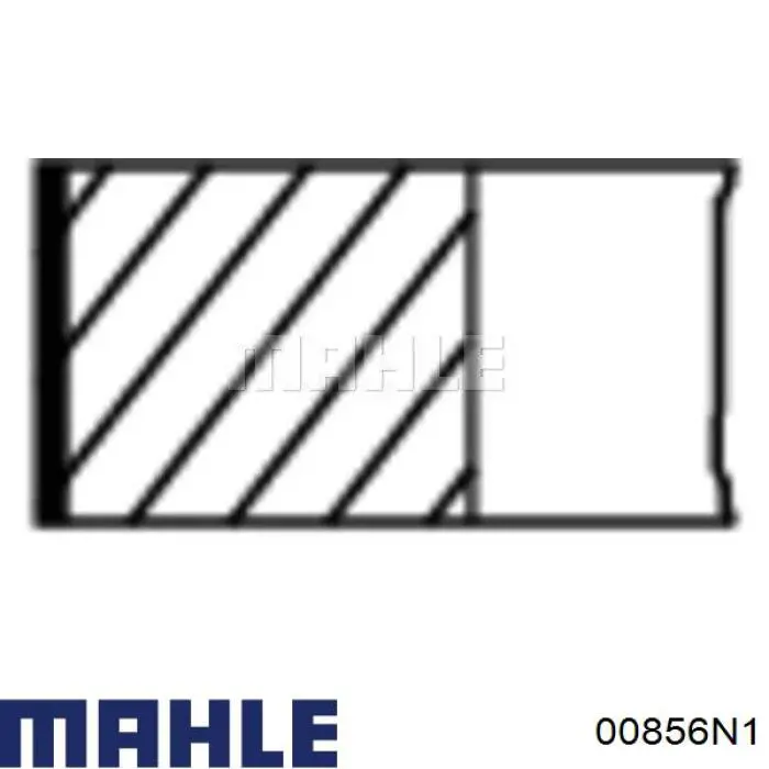Кільця поршневі на 1 циліндр, 2-й ремонт (+0,50) MAHLE 00856N1