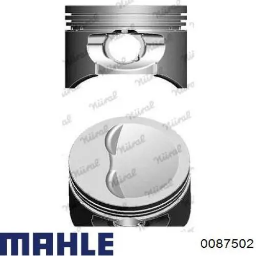 0087502 Mahle Original Поршень в комплекті на 1 циліндр, 3-й ремонт (+0,60)