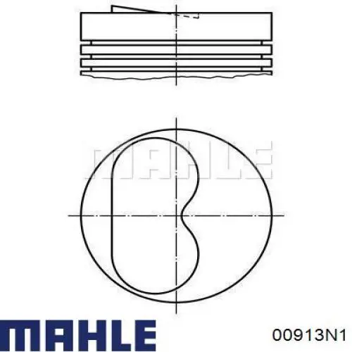 00913N1 Mahle Original кільця поршневі на 1 циліндр, 2-й ремонт (+0,50)