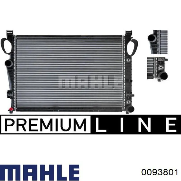 0093801 Mahle Original поршень в комплекті на 1 циліндр, 2-й ремонт (+0,50)