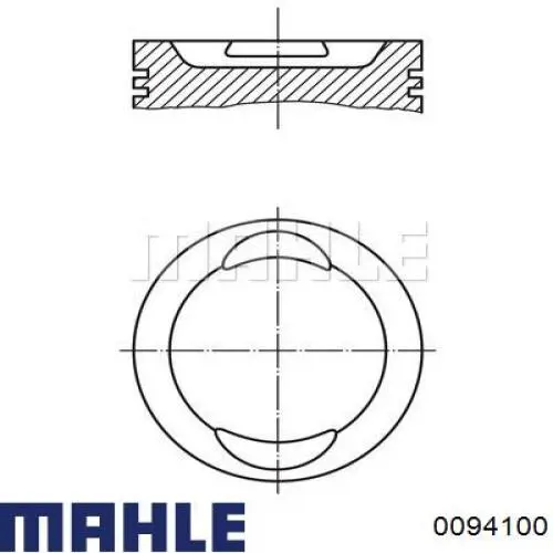 0094100 Mahle Original Поршень в зборі