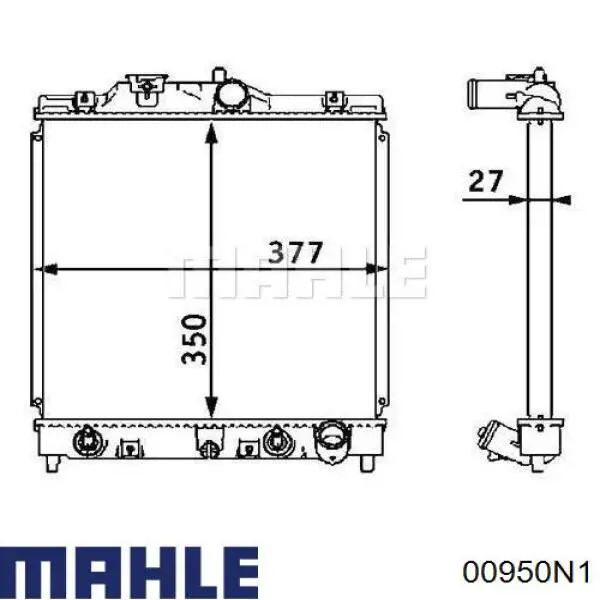 Кільця поршневі на 1 циліндр, 2-й ремонт (+0,50) Mahle Original 00950N1 ціна, від 16.92 USD