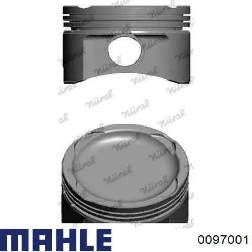 Поршня, 2-й ремонт (+0,50) Mahle Original 0097001 ціна, від 43.79 USD