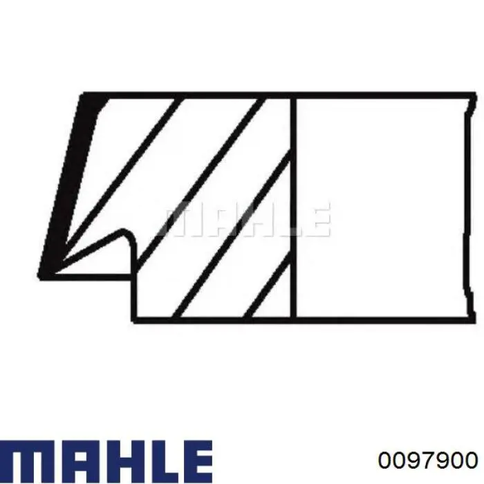 Купити 0097900 Mahle Original Поршень в комплекті на 1 циліндр, STD