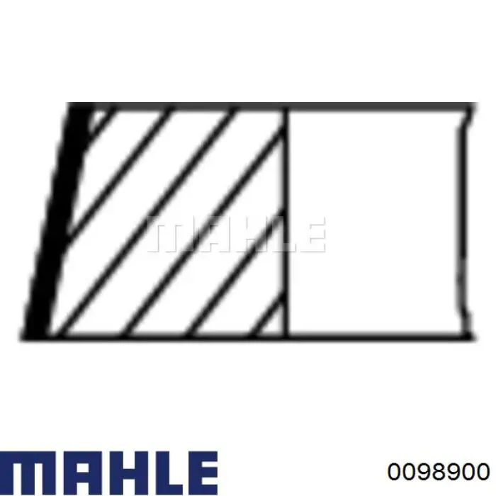 0098900 Mahle Original поршень в комплекті на 1 циліндр, std