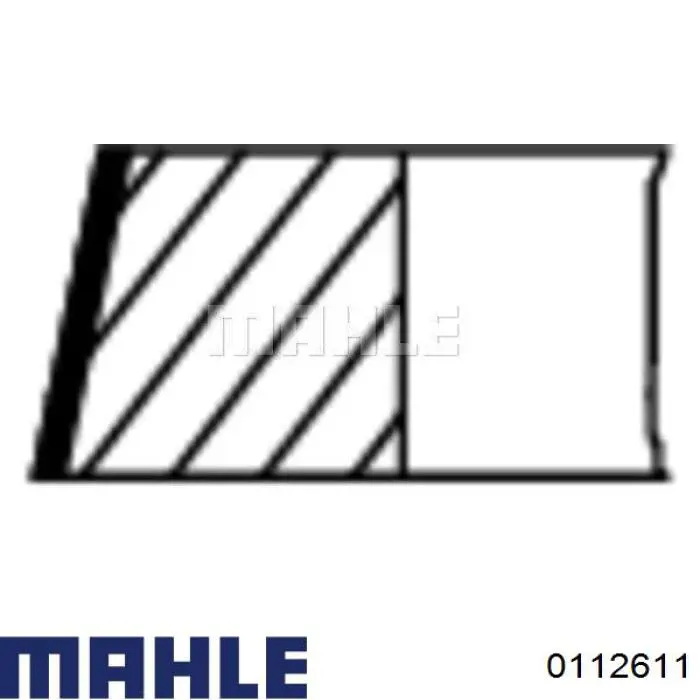0112611 Mahle Original поршень в комплекті на 1 циліндр, 2-й ремонт (+0,50)