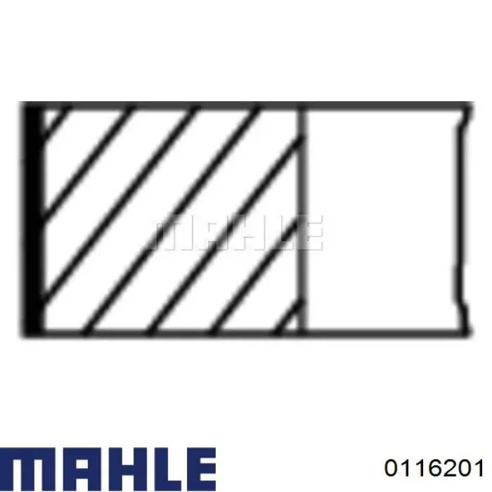 Поршня, 2-й ремонт (+0,50) Mahle Original 0116201 ціна, від 81.31 USD