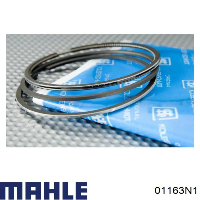 Кільця поршневі на 1 циліндр, 2-й ремонт (+0,50) MAHLE 01163N1