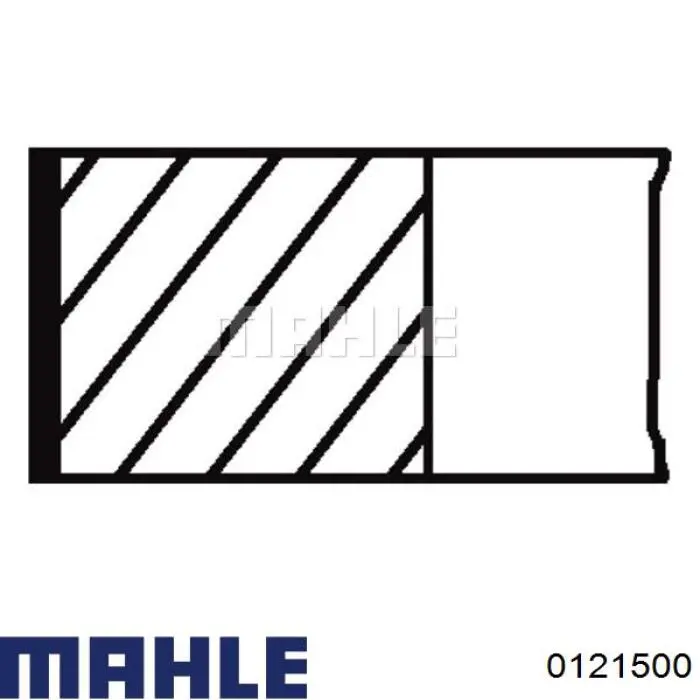 Поршень в комплекті на 1 циліндр, STD 0121500 Mahle Original